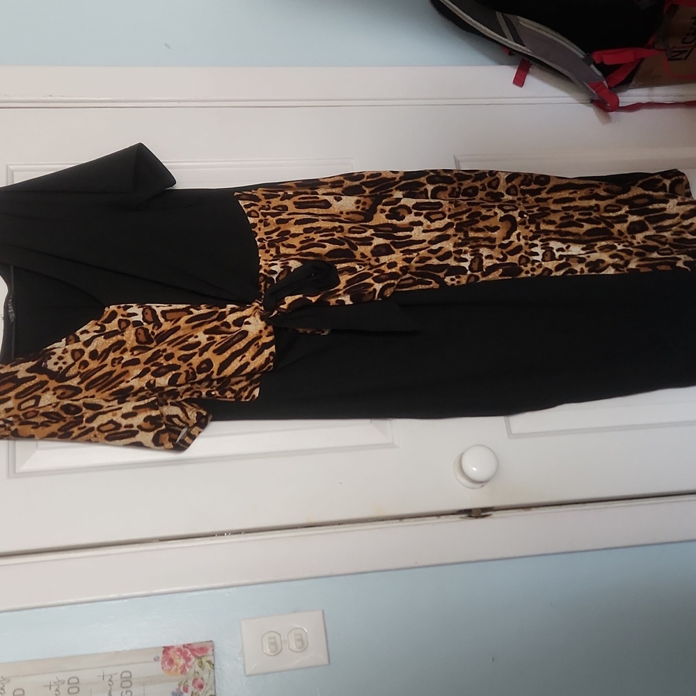 Shein Cheetah Print Maxi Dress Size 3xl